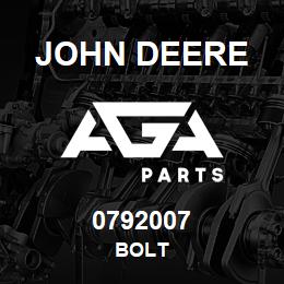 0792007 John Deere BOLT | AGA Parts