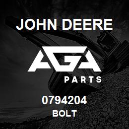 0794204 John Deere BOLT | AGA Parts