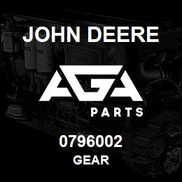 0796002 John Deere GEAR | AGA Parts