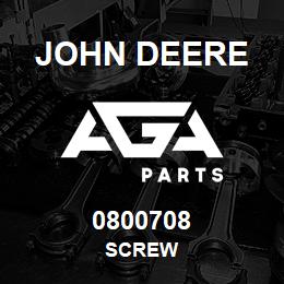 0800708 John Deere SCREW | AGA Parts