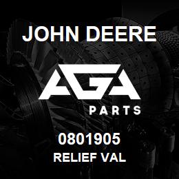0801905 John Deere RELIEF VAL | AGA Parts