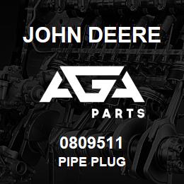 0809511 John Deere PIPE PLUG | AGA Parts