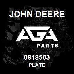 0818503 John Deere PLATE | AGA Parts