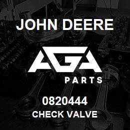 0820444 John Deere CHECK VALVE | AGA Parts