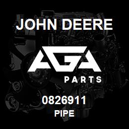 0826911 John Deere PIPE | AGA Parts
