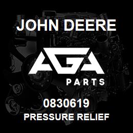 0830619 John Deere PRESSURE RELIEF | AGA Parts