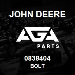 0838404 John Deere BOLT | AGA Parts