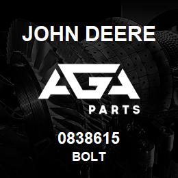 0838615 John Deere BOLT | AGA Parts