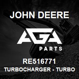 RE516771 John Deere Turbocharger - TURBOCHARGER, | AGA Parts
