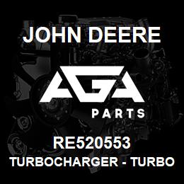 RE520553 John Deere Turbocharger - TURBOCHARGER, | AGA Parts