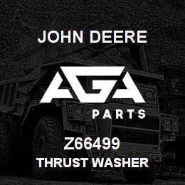 Z66499 John Deere THRUST WASHER | AGA Parts