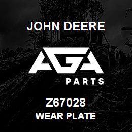 Z67028 John Deere WEAR PLATE | AGA Parts