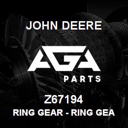 Z67194 John Deere Ring Gear - RING GEAR | AGA Parts