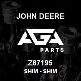 Z67195 John Deere Shim - SHIM | AGA Parts