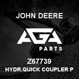 Z67739 John Deere HYDR.QUICK COUPLER PLUG | AGA Parts