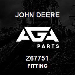 Z67751 John Deere FITTING | AGA Parts