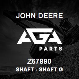 Z67890 John Deere Shaft - SHAFT G | AGA Parts