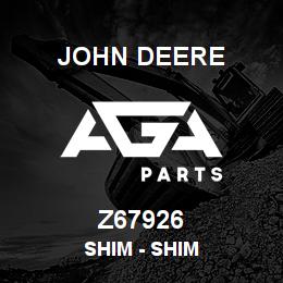 Z67926 John Deere SHIM - SHIM | AGA Parts