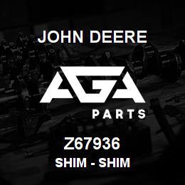 Z67936 John Deere SHIM - SHIM | AGA Parts