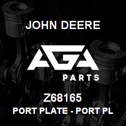 Z68165 John Deere Port Plate - PORT PLATE | AGA Parts
