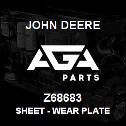 Z68683 John Deere Sheet - WEAR PLATE | AGA Parts