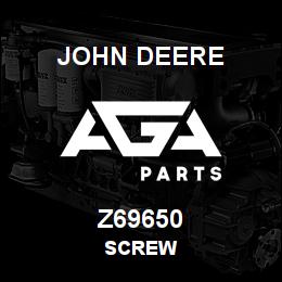 Z69650 John Deere SCREW | AGA Parts