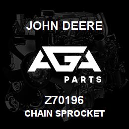 Z70196 John Deere CHAIN SPROCKET | AGA Parts