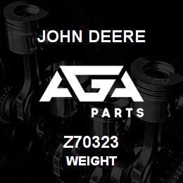 Z70323 John Deere WEIGHT | AGA Parts