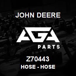 Z70443 John Deere Hose - HOSE | AGA Parts