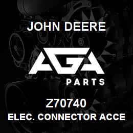 Z70740 John Deere ELEC. CONNECTOR ACCESSORY | AGA Parts
