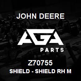 Z70755 John Deere Shield - SHIELD RH MODULE DISCHARGE | AGA Parts