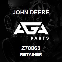 Z70863 John Deere RETAINER | AGA Parts