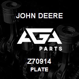 Z70914 John Deere PLATE | AGA Parts