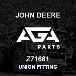 Z71681 John Deere UNION FITTING | AGA Parts