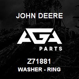 Z71881 John Deere Washer - RING | AGA Parts