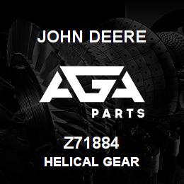 Z71884 John Deere HELICAL GEAR | AGA Parts