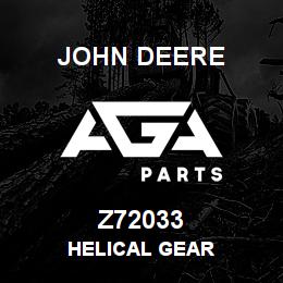 Z72033 John Deere HELICAL GEAR | AGA Parts