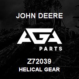 Z72039 John Deere HELICAL GEAR | AGA Parts