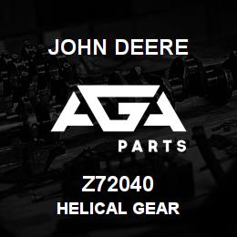 Z72040 John Deere HELICAL GEAR | AGA Parts