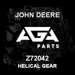 Z72042 John Deere HELICAL GEAR | AGA Parts