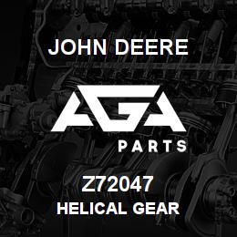 Z72047 John Deere HELICAL GEAR | AGA Parts