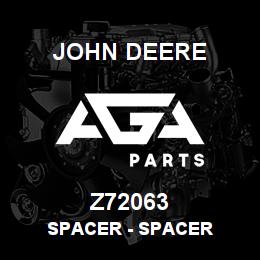 Z72063 John Deere Spacer - SPACER | AGA Parts