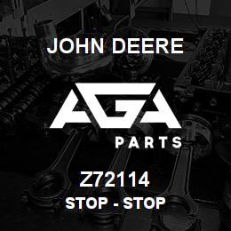Z72114 John Deere Stop - STOP | AGA Parts