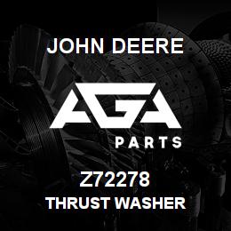 Z72278 John Deere THRUST WASHER | AGA Parts