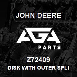 Z72409 John Deere DISK WITH OUTER SPLINE | AGA Parts