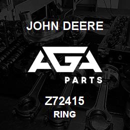 Z72415 John Deere RING | AGA Parts