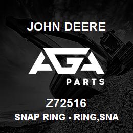 Z72516 John Deere Snap Ring - RING,SNAP | AGA Parts