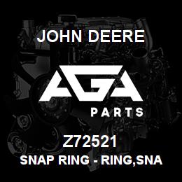 Z72521 John Deere Snap Ring - RING,SNAP | AGA Parts