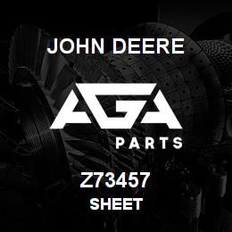 Z73457 John Deere SHEET | AGA Parts