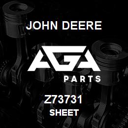 Z73731 John Deere SHEET | AGA Parts